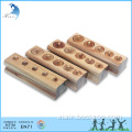 Hot sale touch exertise montessori materials decimal didactic wooden train toy